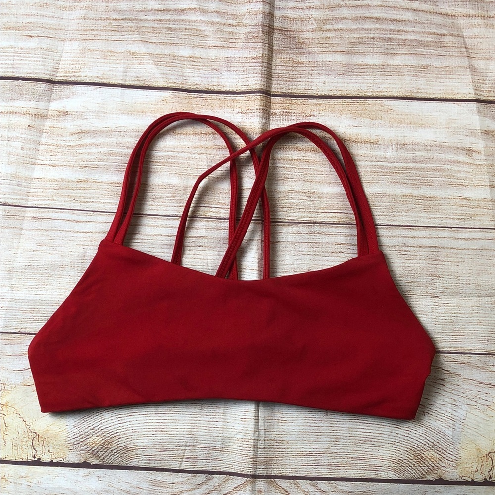 Jolyn Clothing Fendrick’s Suit Red Bikini Top‎